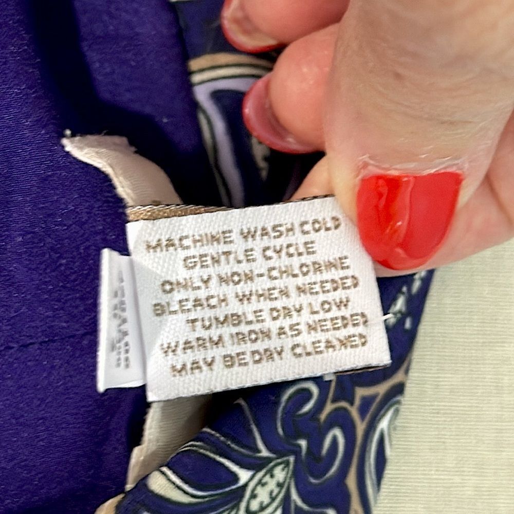 Chico's Purple Paisley Open-Front Blazer Jacket - Picture 15 of 16